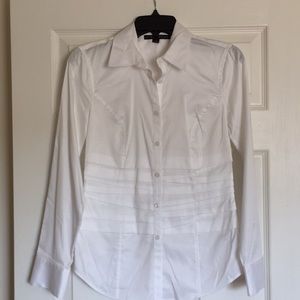 Antonio Melani White Tailored Blouse